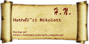 Hatházi Nikolett névjegykártya